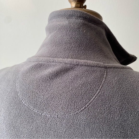 CALVIN KLEIN Ladies’ soft and shapely gray plush fleece quarter-zip pullover L - Picture 7 of 12